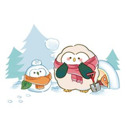 公式キャラクターの「ふくふく」は新卒1年目の社員によって生み出されました（Twitterで配信中）