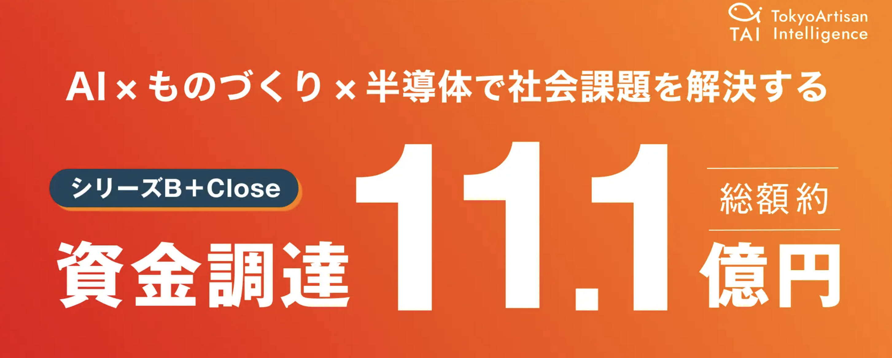 シリーズB+の資金調達を完了しました