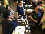 ホラクラシー導入時の様子。各自が持っている全業務を棚卸しし、ロールにまとめました。特定のリーダーの指示は存在せず、各々のセルフマネジメントで経営している組織です。