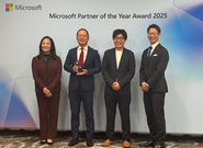 Microsoft Partner of the Year 2025受賞時の一枚です。Microsoftから高い評価を受ける環境で、高い技術力を持つエンジニアを目指せます。