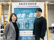 30代前後のメンバーを中心に、日々「営業」をよりよくすることを考え抜いています。