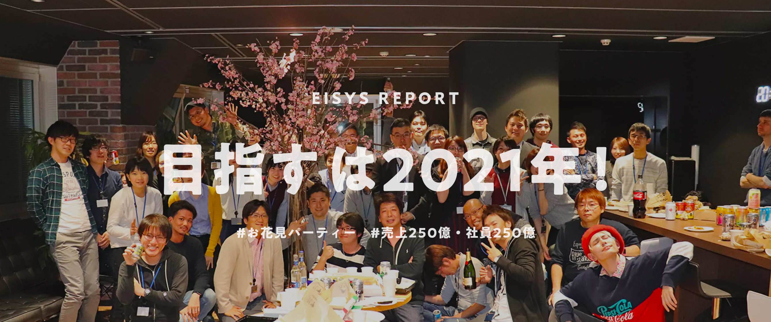 目指すは2021年 ☆売上250億・社員250名☆