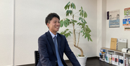 長野支店の課長、原山です。チームワークを大切にしています。