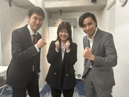 「ぐっとした感じで！」といわれたらこんなポーズになりました。ぐっとしてますね！(笑)