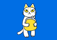 オカネコのキャラクター「おかねこ」です。あまねくみんなのお金に関することを助けてくれます。