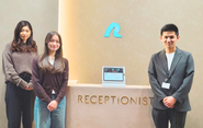 当社へお越しの際は受付システム「RECEPTIONIST」で担当者をお呼びください
