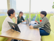 代表との距離も近く、日頃から相談や雑談をしています。