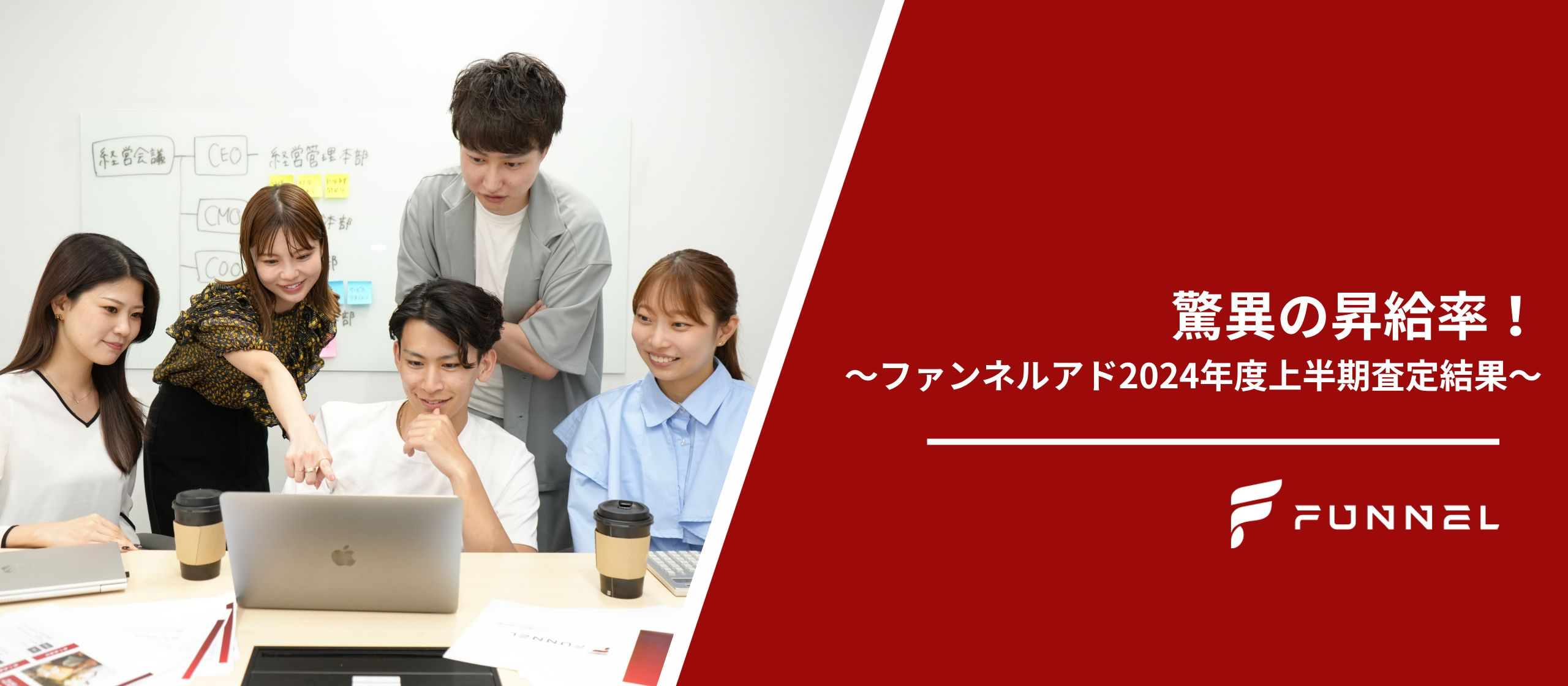 驚異の昇給率！！〜ファンネルアド2024年度上半期査定結果〜