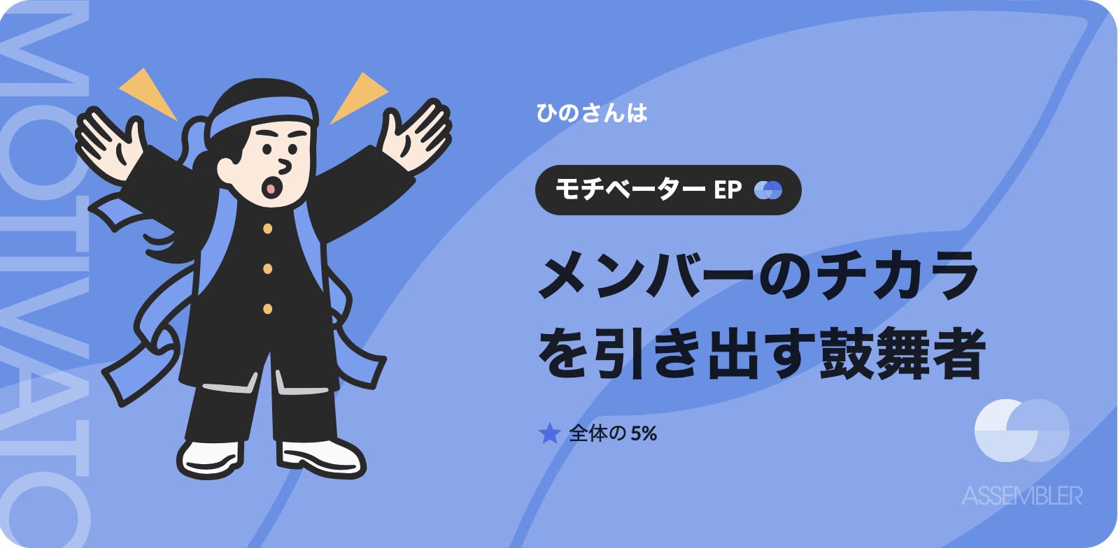 【ひかりてらす社員の性格診断vol.2】チームのやる気を引き出すモチベーター！