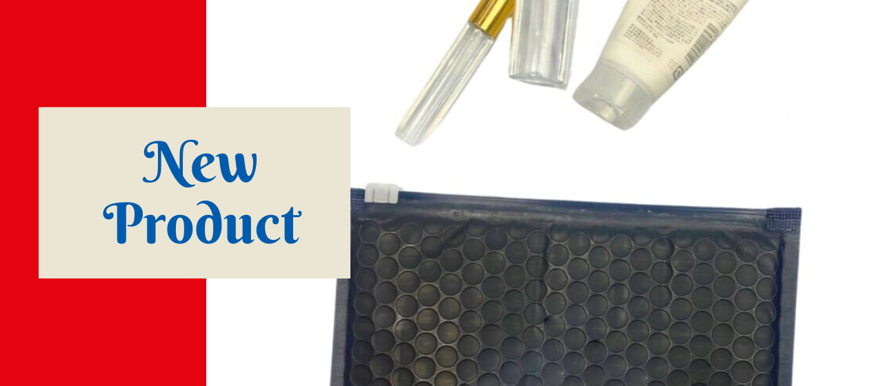 【新商品紹介】軽量で持ち運びに便利な梱包材のようなミニポーチ