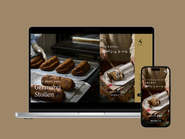 【チチのデザイナー仕事集】ドイツのお菓子・シュトーレンの魅力を伝えるWEBサイト。クリスマスシーズンに食べるお菓子だけに、温かみを意識した。