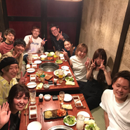 福岡出張時の福岡店スタッフとの交流会。