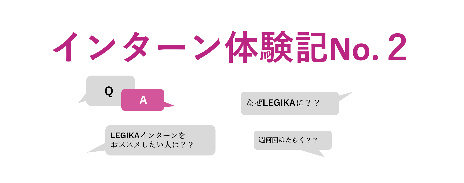 【インターン体験記】No.2 学生インターンに聞いた－所属部署は？週何回はたらく？なぜLEGIKAに？Q＆A方式でまとめてみた！