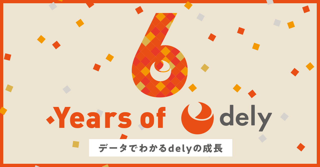 【創業6周年記念】delyが丸ごとわかる、インフォグラフィックスを公開しました！