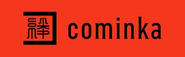 Comimkaのロゴ。人を優しく包み込みような緋色を基調としています。