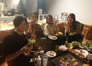 千葉でのワーケーションでの食事風景です♪