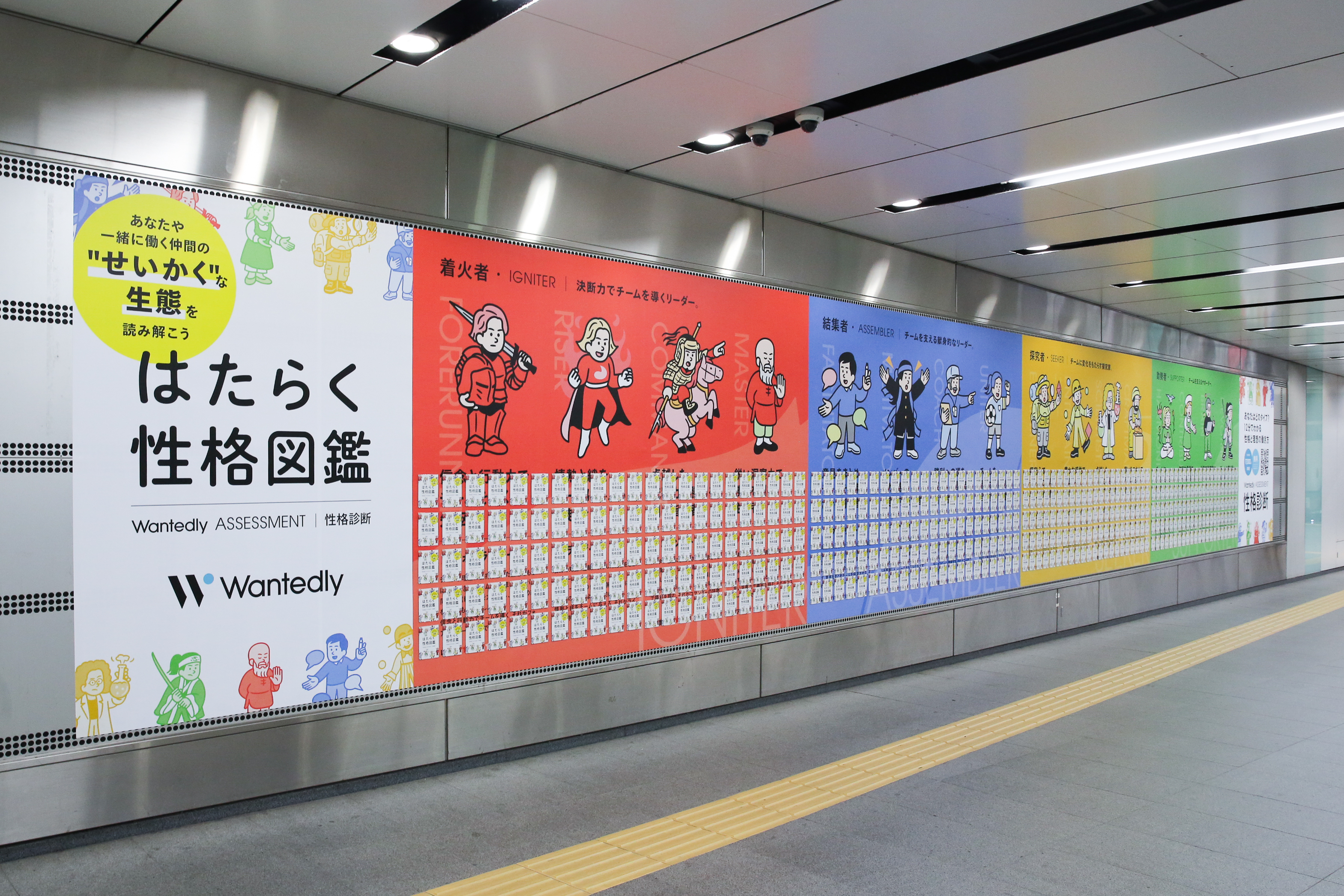 興味喚起を促す"大小"の仕掛け。「はたらく性格図鑑」企画・デザイン