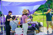 ▲毎年恒例！夏のBBQの様子