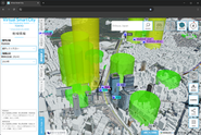 Webアプリケーション「バーチャルスマートシティ」の画面