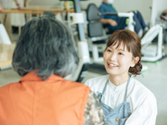 利用者様一人ひとりに寄り添い、考え行動することを常に心がけています。