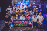 オバケハンター実施日の集合写真。企画、デザイン、VR・ARコンテンツ開発、全部取り組みました。仲間が増えている真っ最中です。