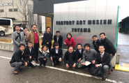 Factory Art Museum TOYAMAの前で一枚