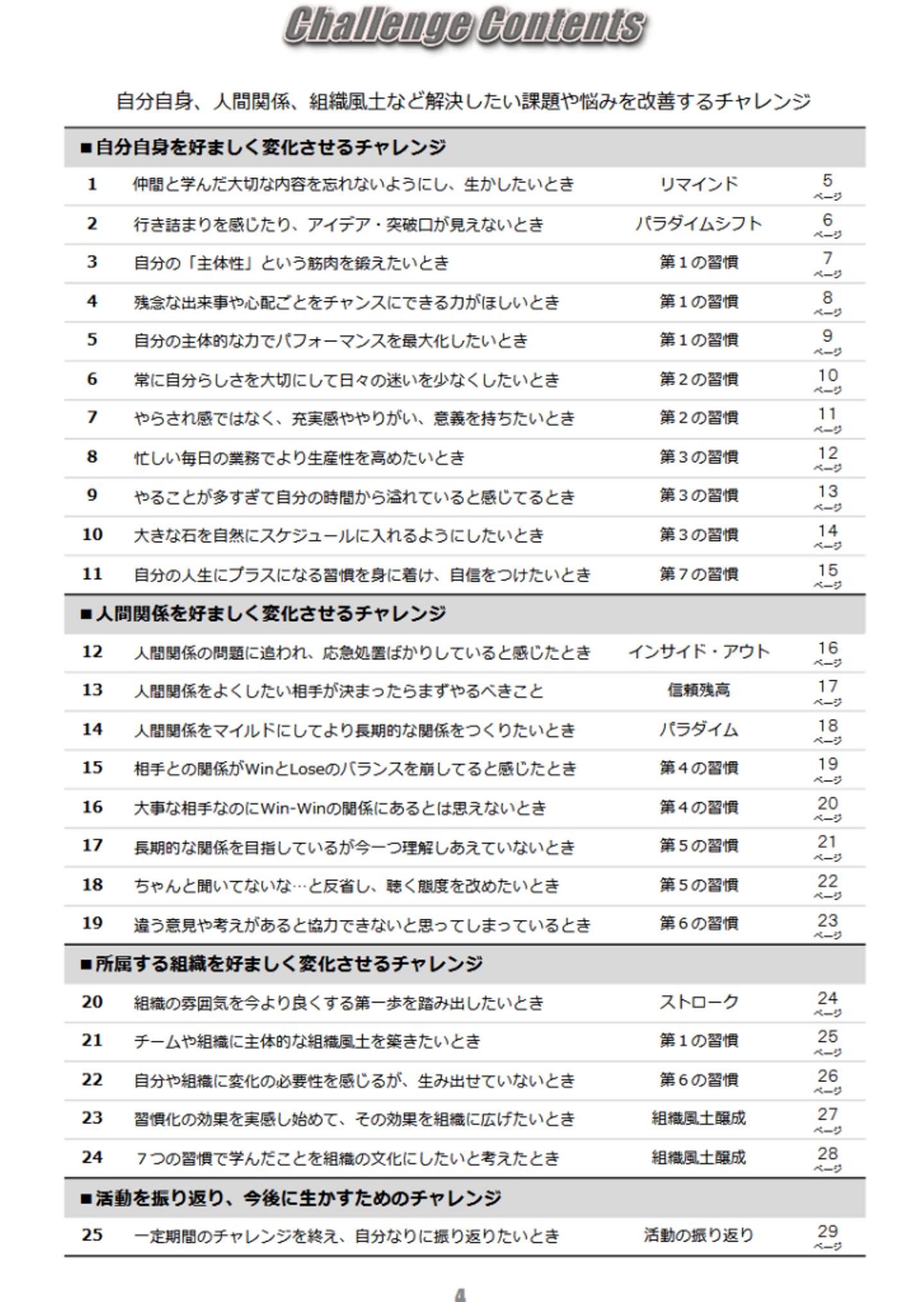 チャレンジワークブック