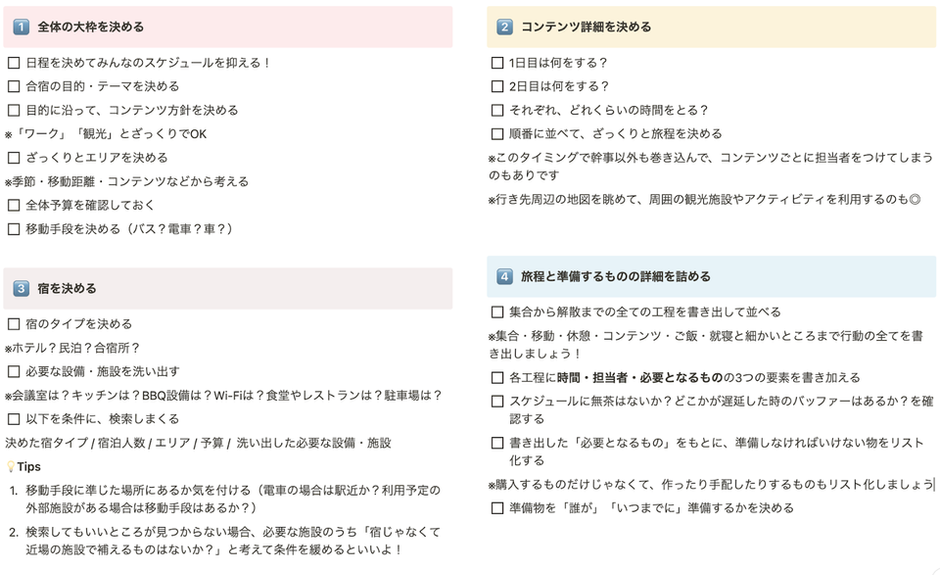 これを見れば大丈夫！合宿幹事を任されたあなたが見るべきお話。 | タイムリープ株式会社