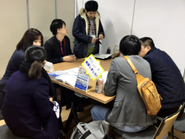 ブロックチェーン合同企業説明会の１シーン