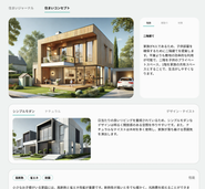 AI家づくりサービス「ゆめたて」のUI