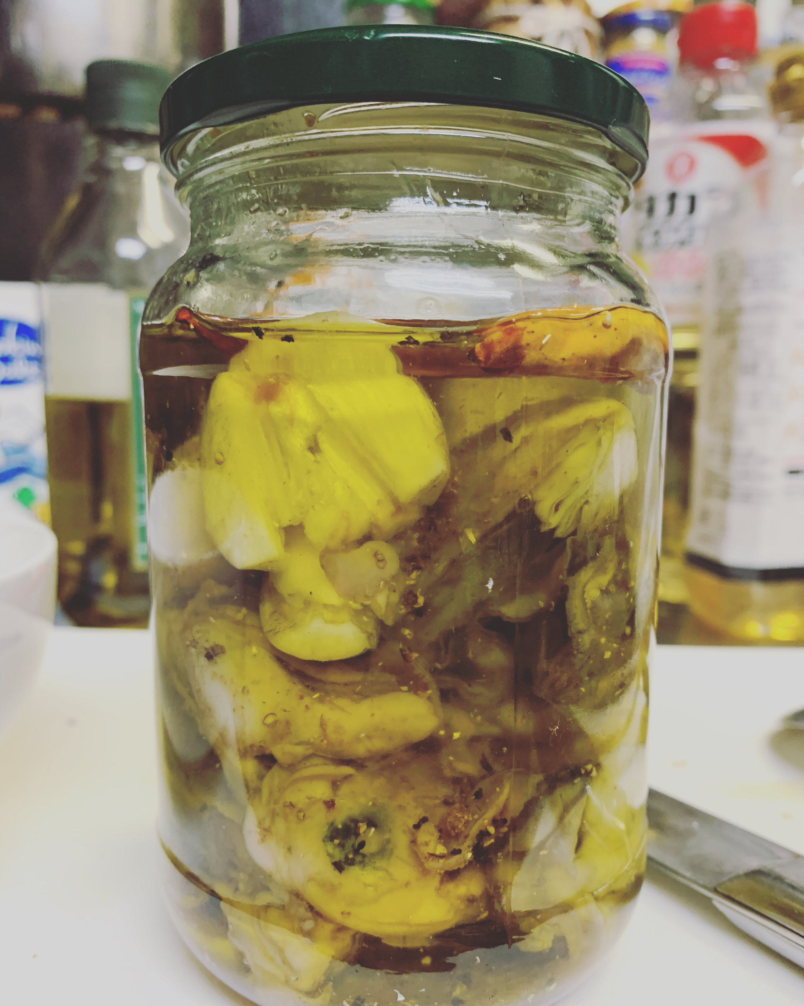 趣味　牡蠣のオリーブオイル漬け