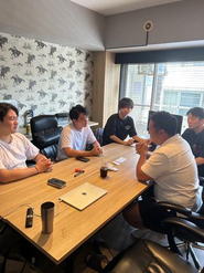 社長との営業研修