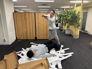 オフィス改装中のブレイクタイム？