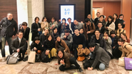 2019年の忘年会。サテライトオフィスからもメンバーが集って楽しく過ごしました。