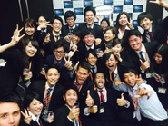 社員総会の同時開催された内定式での一コマ。