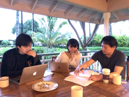 海外のリゾート地での事業開発案件の時の様子。現場で体験したことを事業開発に盛り込みます