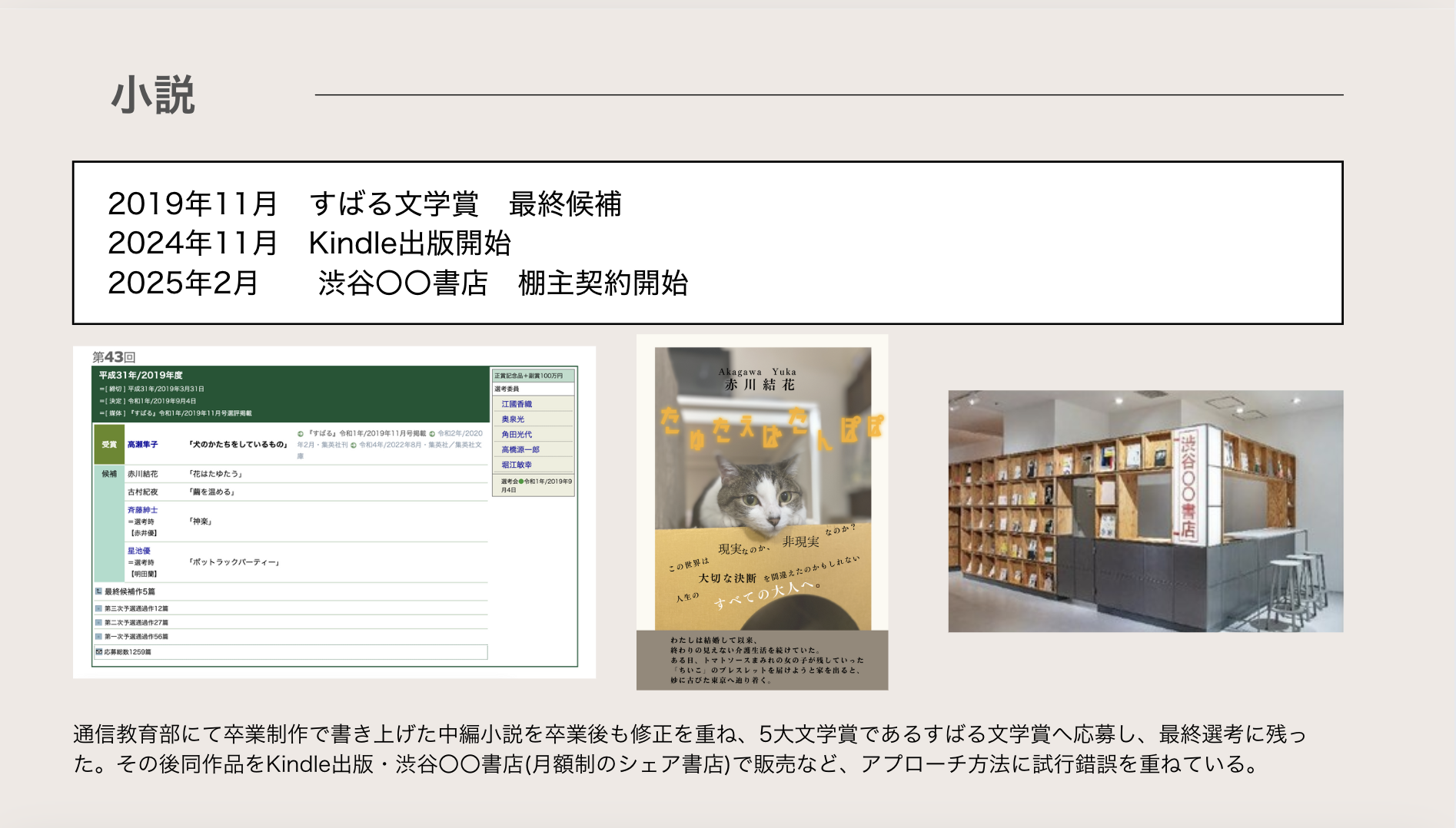 小説「たゆたえばたんぽぽ」について