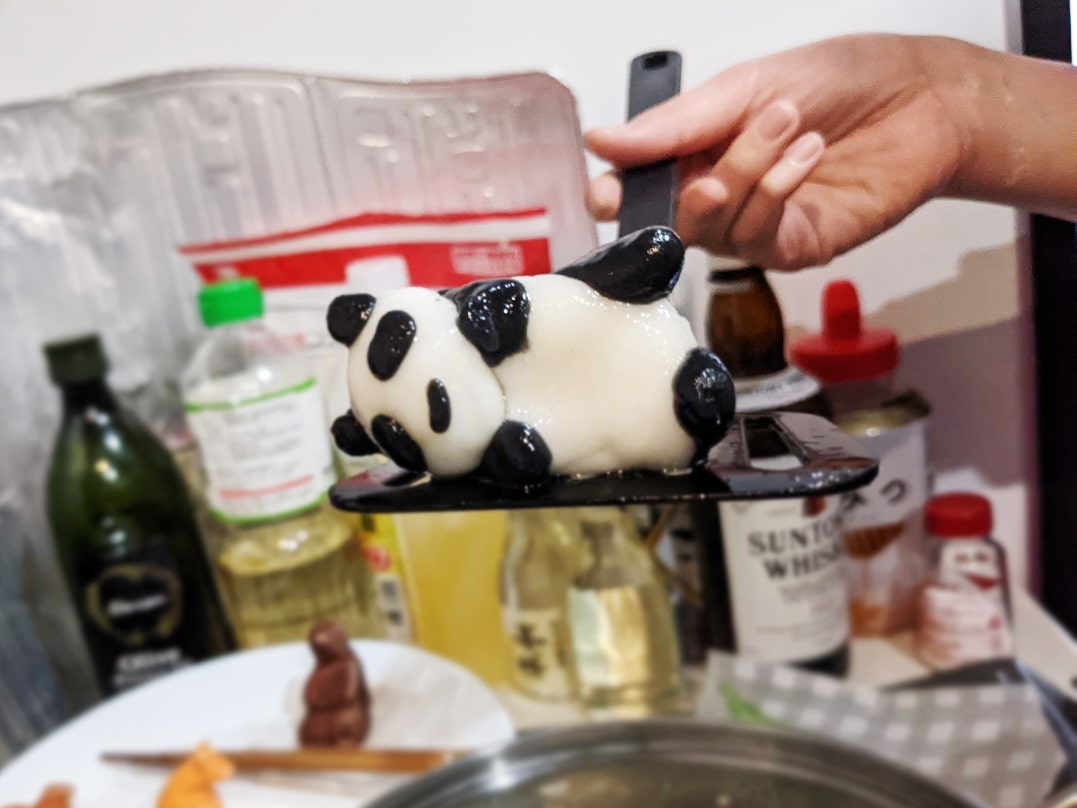 同期と動物白玉パーティをしました