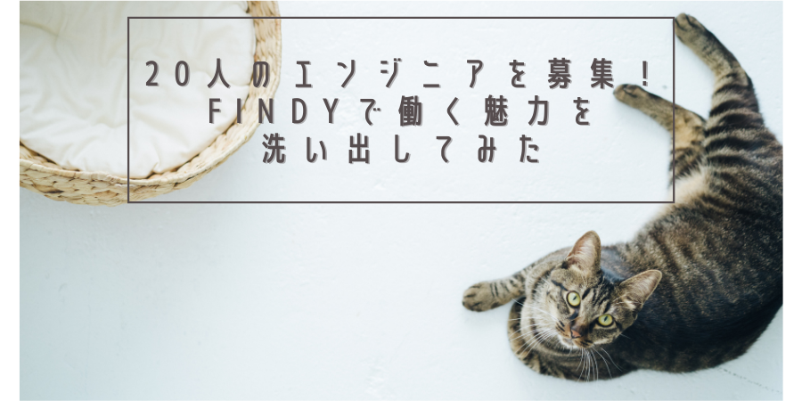 20人のエンジニアを募集！Findyで働く魅力を洗い出してみた＆Findy入社1年エントリ