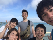 社員研修を兼ねた沖縄での写真