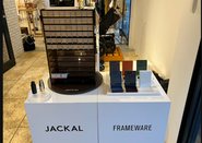 自社ブランドJACKALの展示会風景　CLARA Desk CalendarとZOE Name Stamp