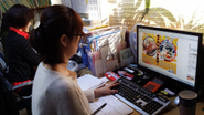 企画チラシ作成中（Illustrator CC）
