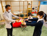 Unipos表彰式風景（金額×サイコロ出目でミニボーナス）