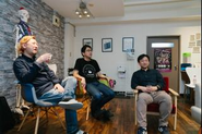 オフィスでの懇親会の様子