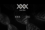xxxのロゴは遺伝子がモチーフです