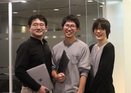 一緒に働く開発メンバー。全員が中途入社です。