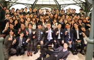 年に一度忘年会を開催して、社内の親睦を深めています