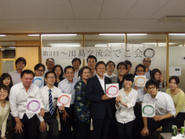 出島インキュベーションを利用している企業様との交流会の様子です。