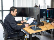 開発業務の様子（北浜オフィス）