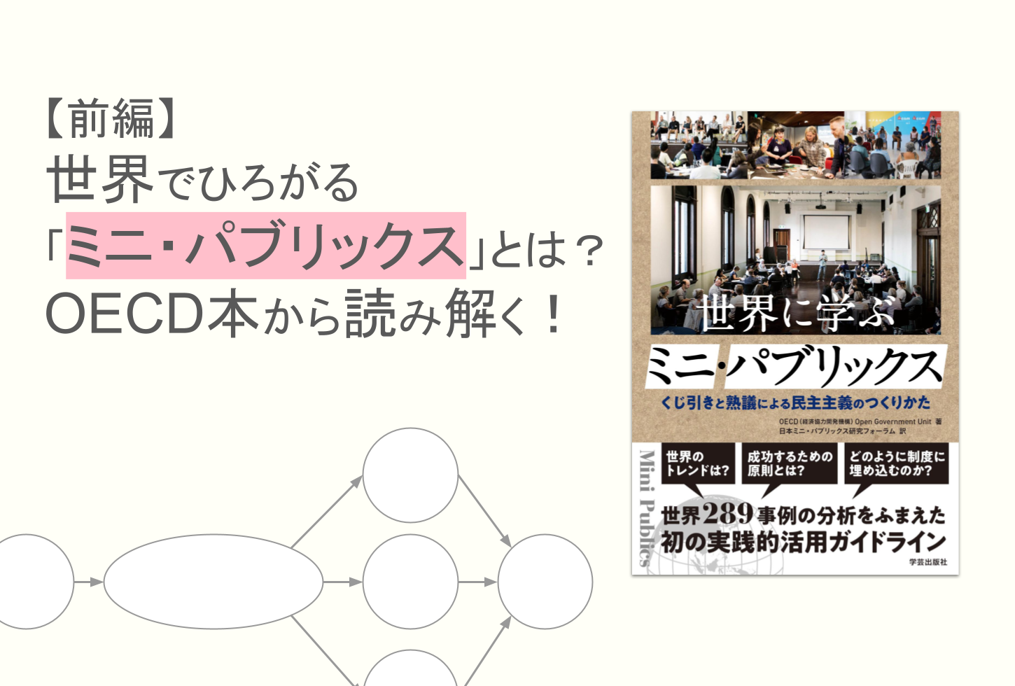 【前編】世界でひろがる「ミニ・パブリックス」とは？OECD本から読み解く！